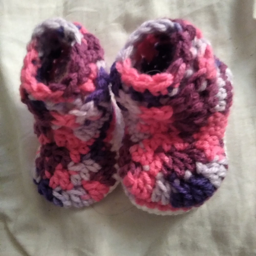 Handmade Crochet Baby Booties